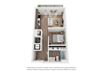 West 38 Apartments Studio C Floor Plan